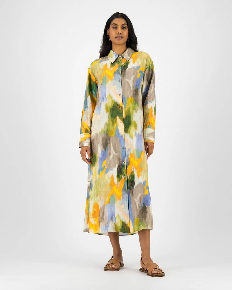 Brooke Printed Straight Shirt Dress 4 Brooke Printed Straight Shirt Dress - Image 2