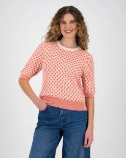 Joji Short Sleeve Knitwear Top