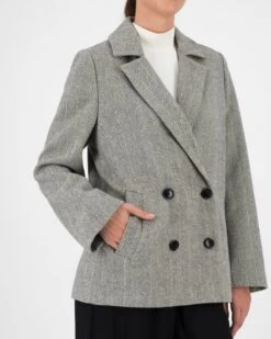 Skylar Tweed Double-Breasted Jacket -Fashion General Store 105490231 C02 4