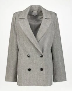 Skylar Tweed Double-Breasted Jacket -Fashion General Store 105490231 C02 6