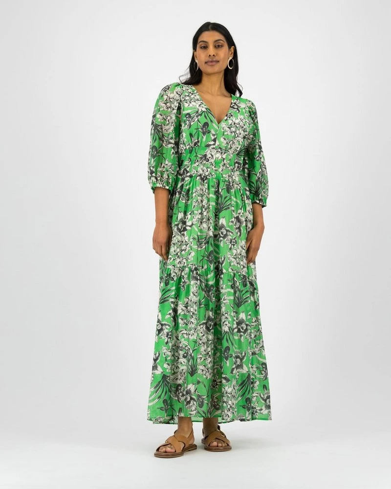 Phoebe Printed Puff Sleeve Dress 3 Phoebe Printed Puff Sleeve Dress