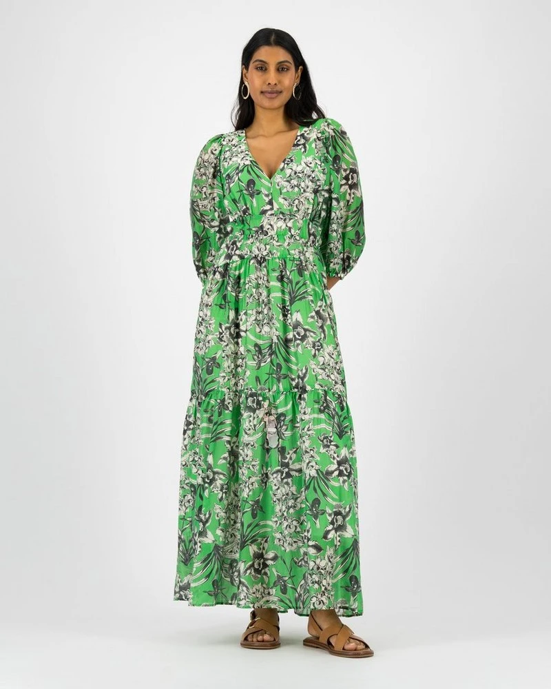 Phoebe Printed Puff Sleeve Dress 4 Phoebe Printed Puff Sleeve Dress - Image 2