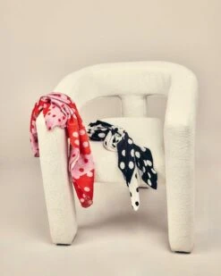 Azelea Dotted Pleated Scarf