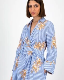 Princeton Knotted Shirt Dress -Fashion General Store 105575403 C54 5