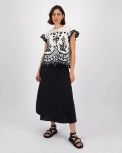 Paris Embroidered Popover -Fashion General Store 105585232 C09 2