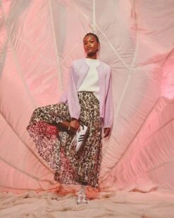 Tove Leopard Print Skirt