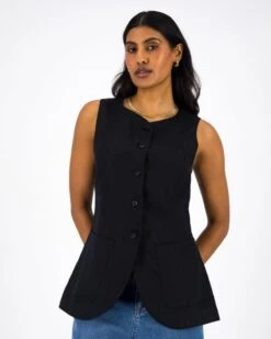 Akari Linen Waistcoat